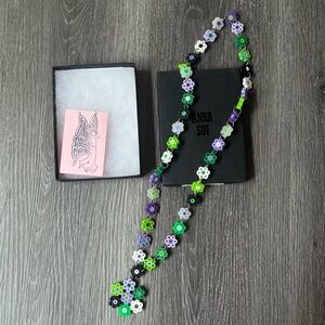 Anna Sui daisy chains necklace